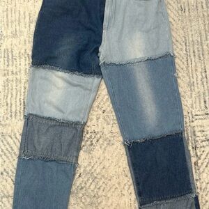 Steve Madden Blue patchwork Denim Jeans size 30